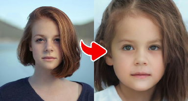 Example result of the Baby Transformation – Cute & Funny effect