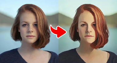 Example result of the Classic Cartoon Transformation effect