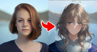 Example result of the Fantasy Anime Style – Dreamy & Playful effect