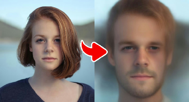 Example result of the Gender Swap – See Yourself as Male effect