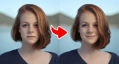 Example result of the Tight Smile Effect – Subtle but Charming effect